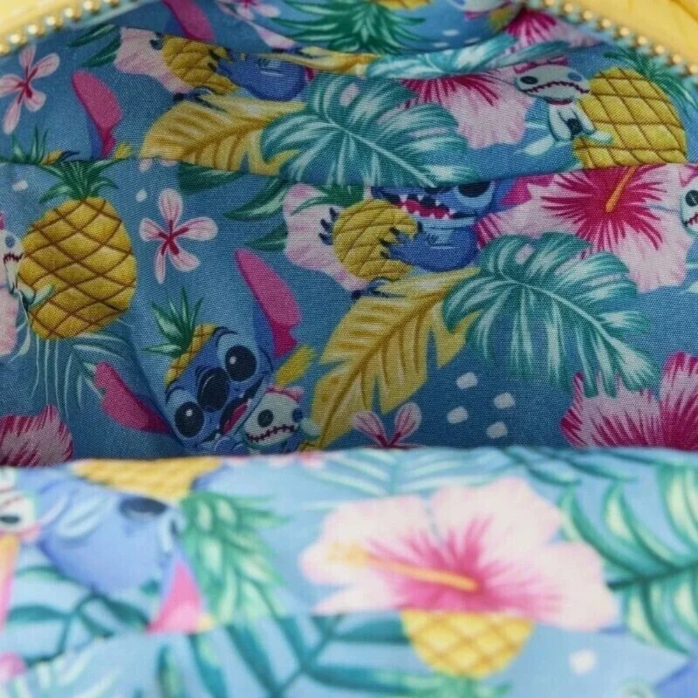 Loungefly Disney Stitch Shoppe Lilo and Stitch Figural‎ Pineapple Crossbody Bag